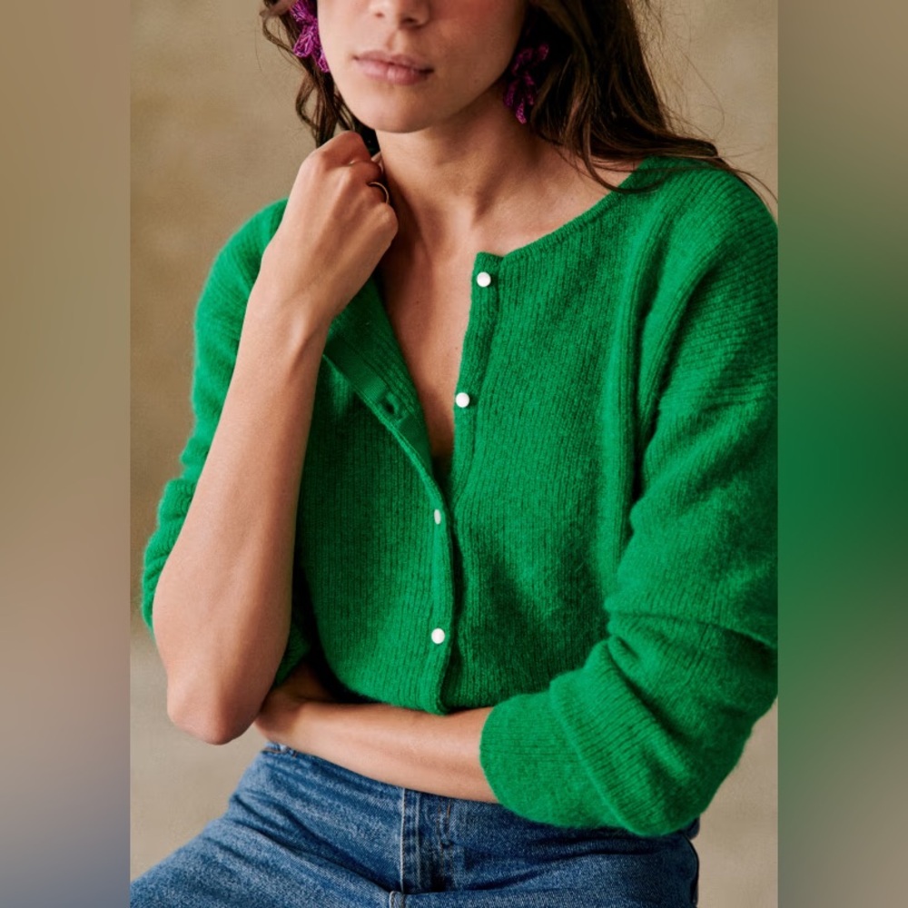 Women’s Bright Green Gaspard Cardigan